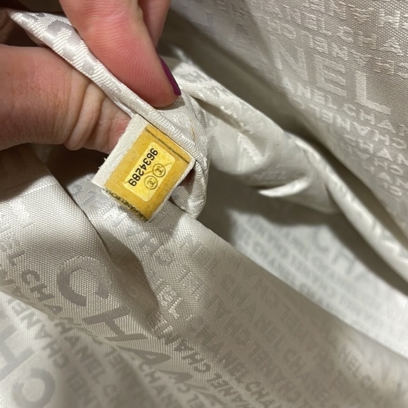 CHANEL • Cabas CC Logo Canvas Shoulder Bag - Picture 15 of 16